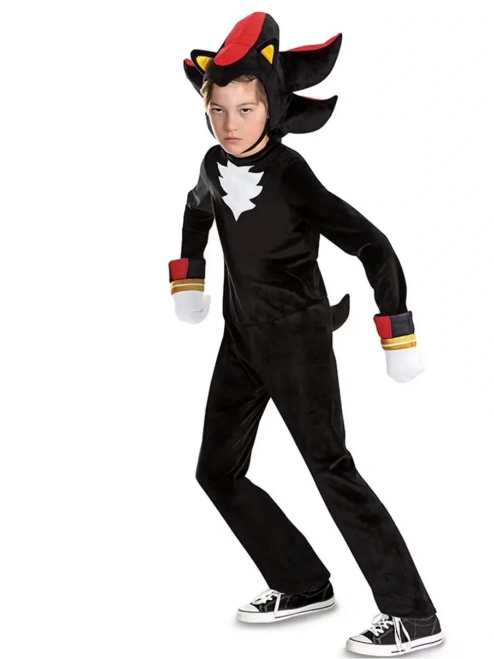 Disguise Boys Sonic the hedgehog 3 Shadow Deluxe costume NEW XS (4/5)